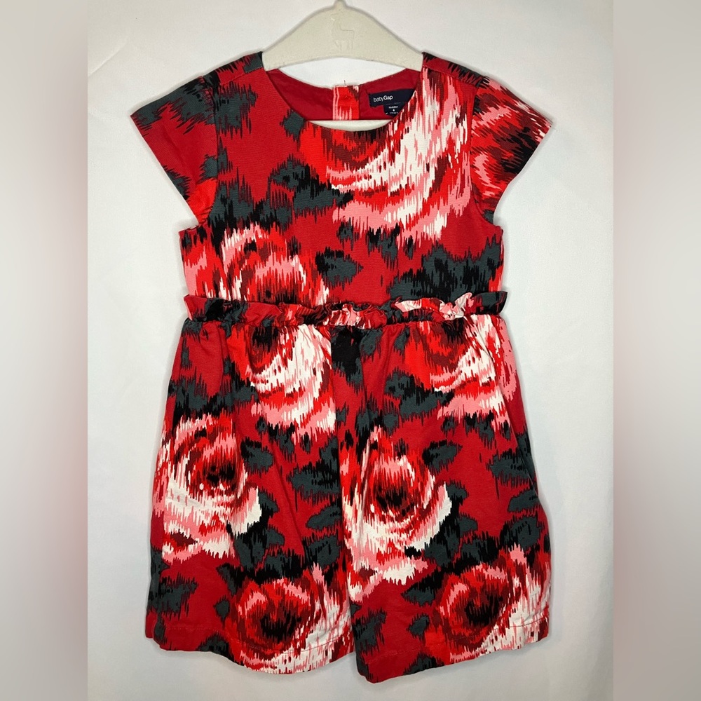 Gap Red Floral Dress Size 4